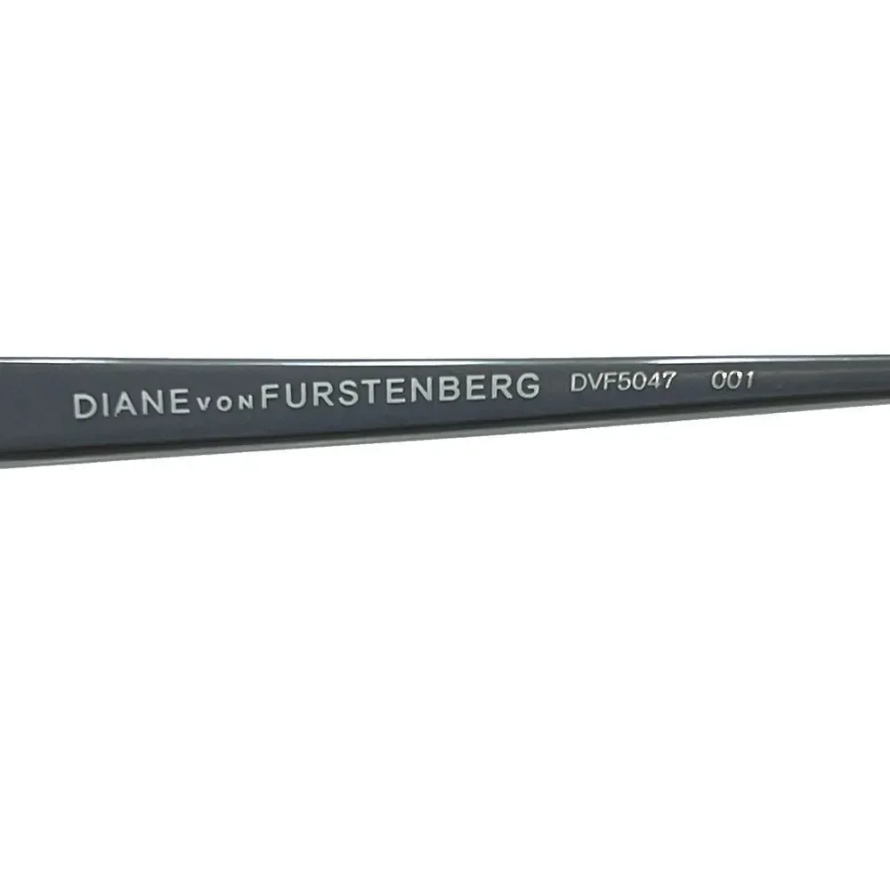 NEW Diane von Furstenberg DVF 5047 001 Black & Gray Eyeglasses Frames 50-17-135